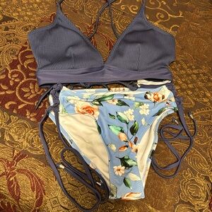 Cupshe size M two-piece swimsuit.
